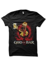 Homer Simpson Half Sleeve Black T-Shirt