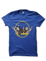 Warriors Big 3 Cartoon Style Royal Blue T-Shirt