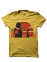 Samurai Champloo Half Sleeve Yellow T-Shirt