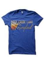 Deep Creek Lake Maryland Royal Blue T-Shirt