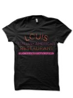 Louis Italian American Restaurant Black T-Shirt