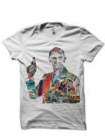 James Bond Half Sleeve White T-Shirt