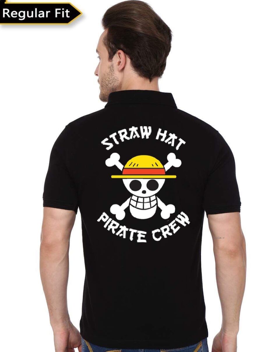 One Piece Straw Hat Pirate Crew Polo T-Shirt