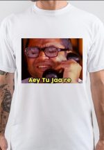 Hera Pheri Half Sleeve White T-Shirt