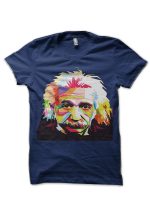 Albert Einstein Navy Blue T-Shirt