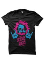 Albert Einstein Black T-Shirt