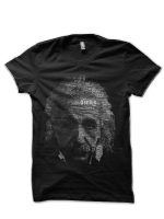 Albert Einstein Black T-Shirt
