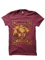 Albert Einstein Maroon T-Shirt