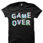 Game Over Illusion Black T-Shirt