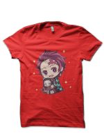 Chibi Tanjiro Red T-Shirt