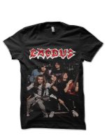 Exodus Half Sleeve Black T-Shirt