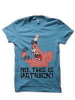 Spongebob Half Sleeve Light Blue T-Shirt