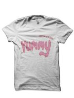 Yummy White Half Sleeve T-Shirt
