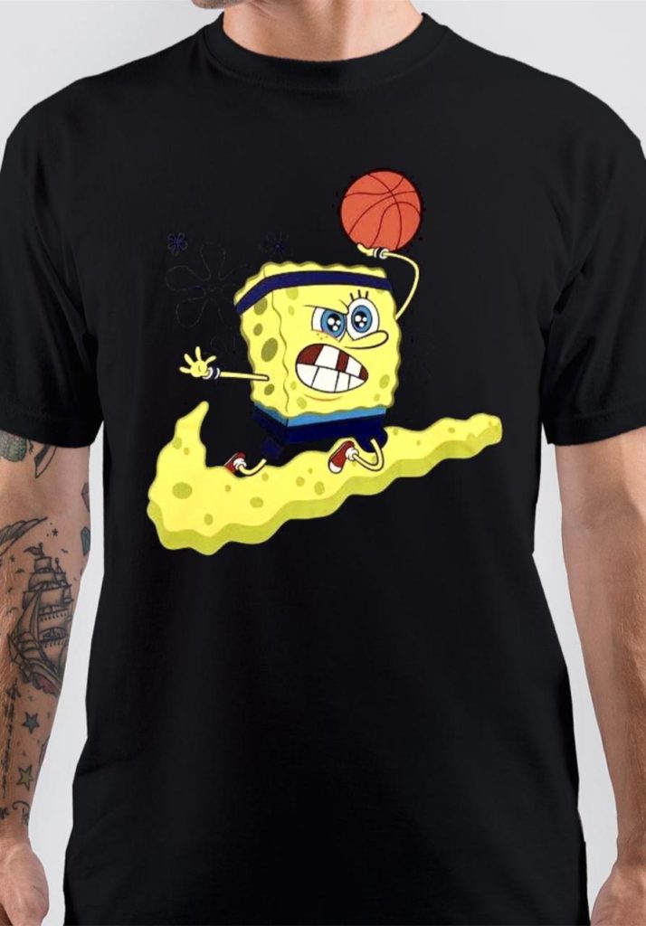 Kyrie 5 best sale spongebob shirt