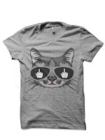 Middle Finger Cat T-Shirt