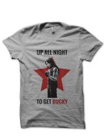 Winter Soldier Half Sleeve White T-Shirt