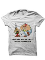 Asterix Half Sleeve White T-Shirt