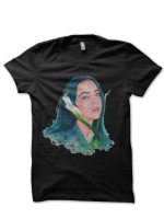 Billie Eilish Half Sleeve Black T-Shirt