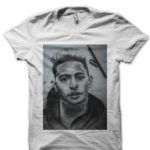 Danish Zehen Half Sleeve White T-Shirt