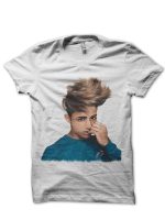 Danish Zehen Half Sleeve White T-Shirt