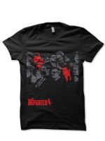 The Departed Half Sleeve Black T-Shirt
