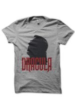 Dracula Half Sleeve Grey T-Shirt