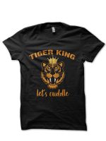 Tiger King Half Sleeve Black T-Shirt