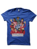 Bella Ciao Half Sleeve Royal Blue T-Shirt
