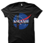 Nasa Half Sleeve Black T-Shirt