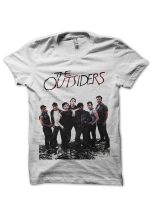 The Outsiders Half Sleeve White T-Shirt
