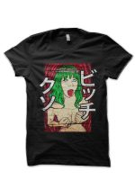 Kuso Bitchy - AHEGAO GIRL II (In DIstressed Style) T-Shirt