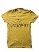 Made in Worcester | Rugby Ball | Black Print T-Shirt