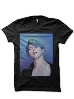 Bts Half Sleeve Black T-Shirt