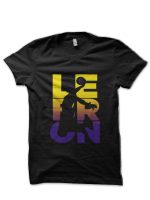 Lebron James Dunking 6 Lakers T-Shirt