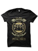 Special Forces Half Sleeve White T-Shirt