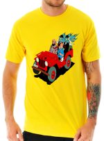 Tintin Black Gold Yellow T-Shirt