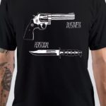 Personal Weapon Business Weapon Half Sleeve  Black T-Shirt
