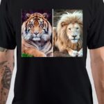 Photogenic Tiger And Lion T-Shirt