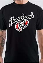 Heartbreak Kid Half Sleeve Black T-Shirt