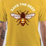 Save The Bees Yellow T-Shirt