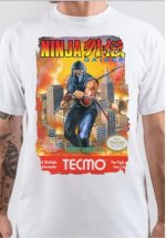 Ninja half Sleeve White T-Shirt