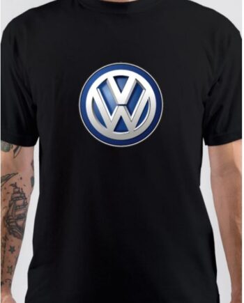 Volkswagen Half Sleeve Black T-Shirt