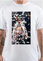 Mayweather Vs Mcgregor Half Sleeve White T-Shirt