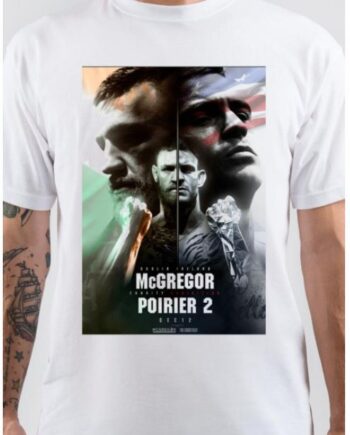 Mcgregor  Vs Poirier 2 Half Sleeve White T-Shirt