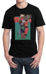 Cyberpunk Half Sleeve Black T-Shirt