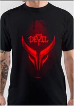 Red Devil Half Sleeve Black T-Shirt