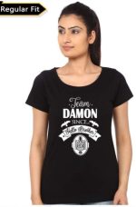 Team Damon Girls Black T-Shirt