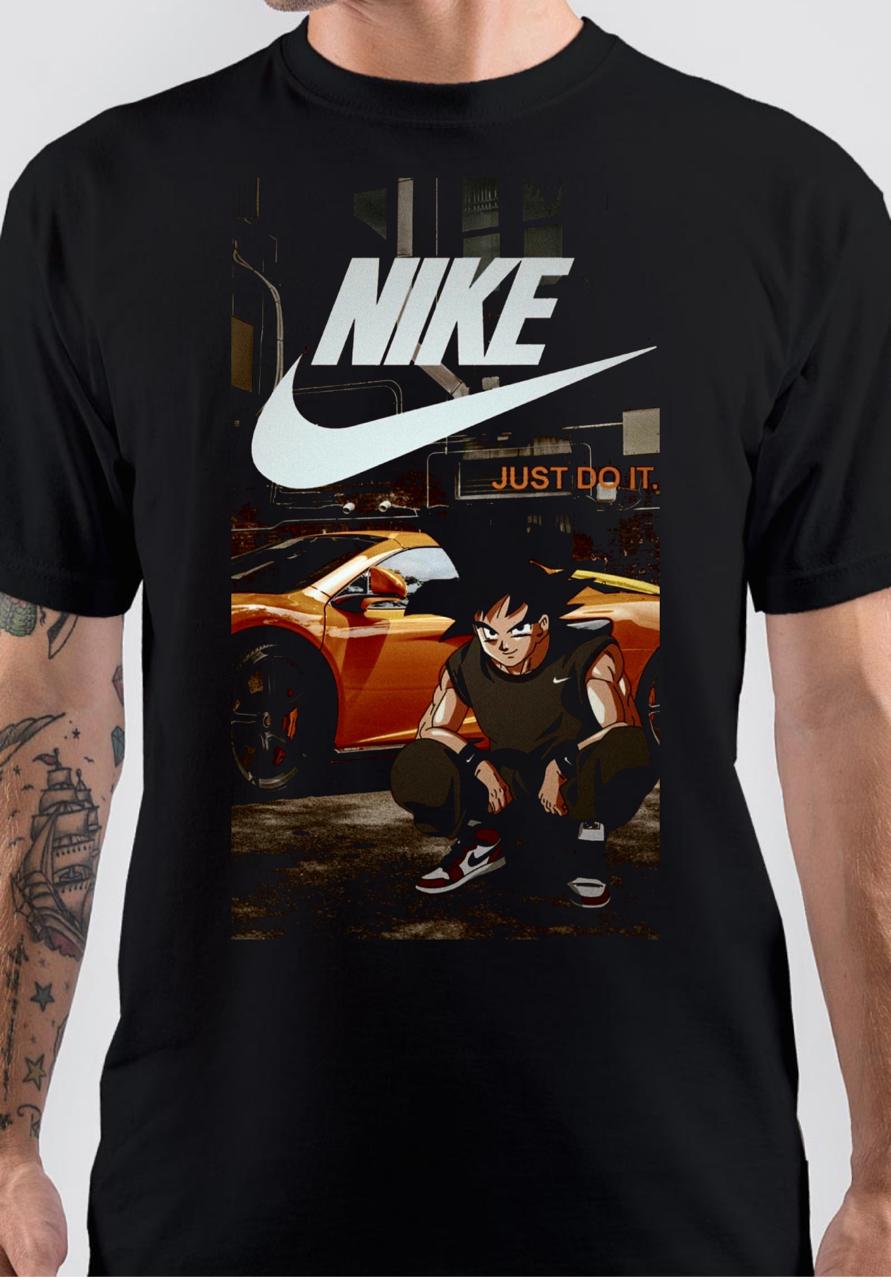 Comienzo En respuesta a la barrera Nike Goku T-Shirt | Shark Shirts