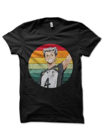 Haikyuu!!: Kotaro Bokuto 80's Sunset Colored T-Shirt