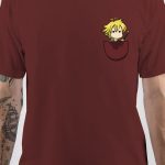 Seven Deadly Sins Long Sleeve Maroon T-Shirt